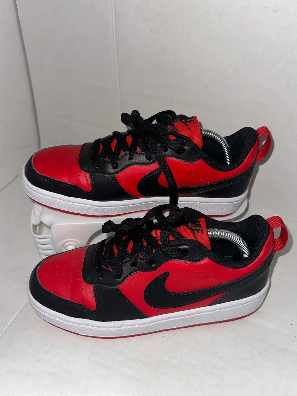 Nike Youth Court Borough Low Recraft GS Shoes Red Black DV5456-600 Size 4Y